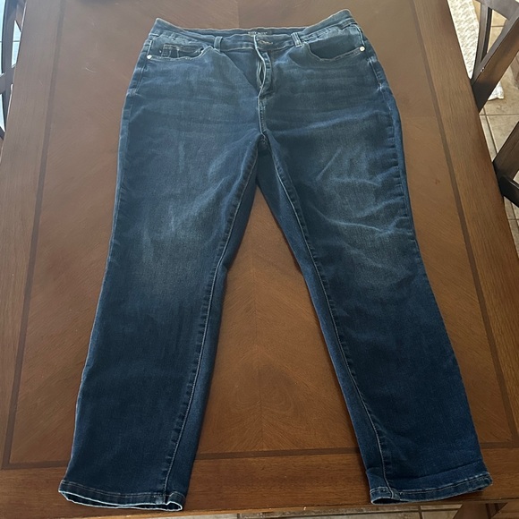 Judy Blue Denim - Judy Blue Dark Wash Straight Leg Boyfriend Jeans